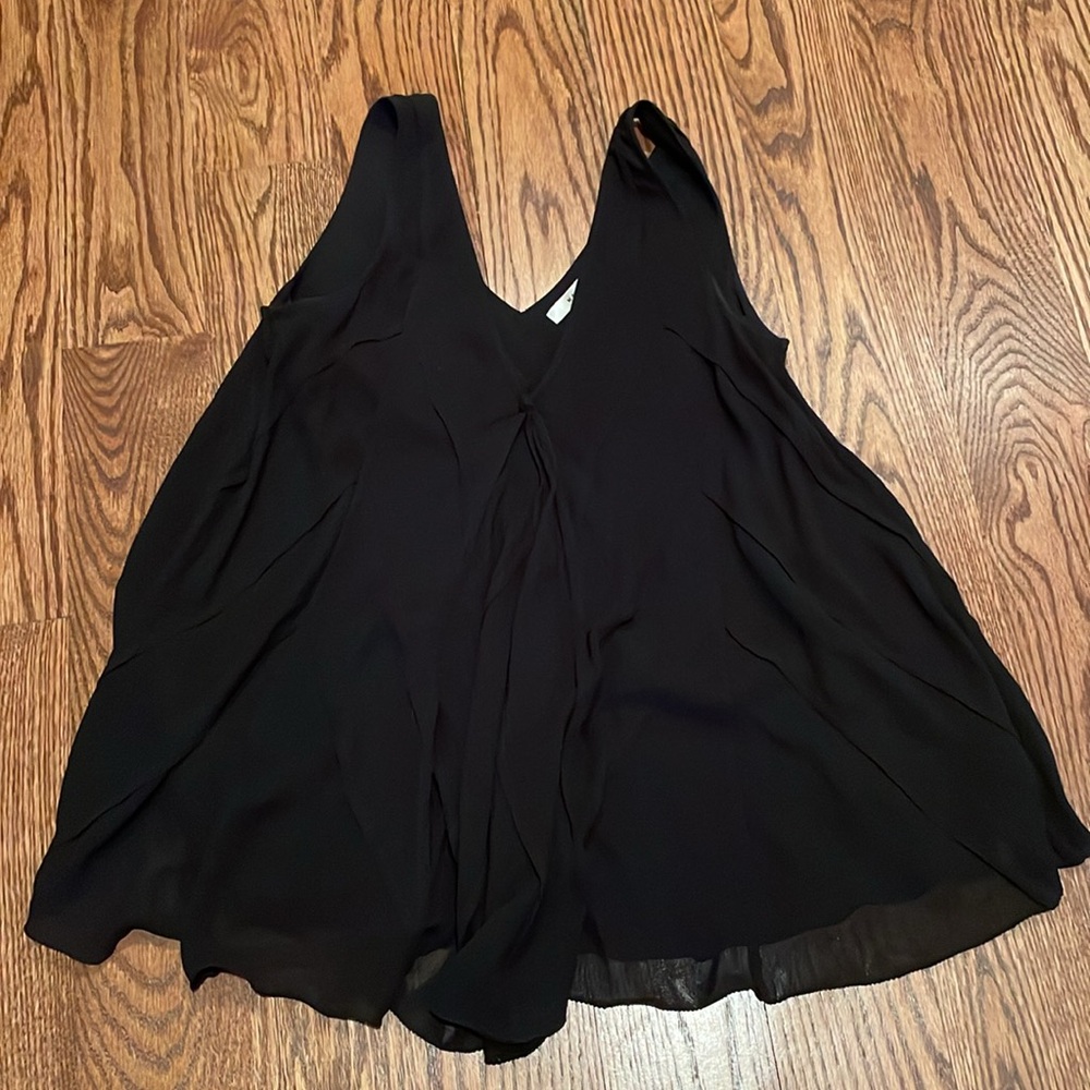 Max Studio Chiffon Ruffle Swing Top - Picture 6 of 9